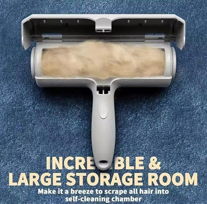 Pet Hair Remover Roller for Dog Hair and Cat Hair – Self-Cleaning Lint Roller for Furniture, Couch, Carpet, Clothing, Bedding and Car Seats – Reusable, Durable, Portable Fur Removal Tool