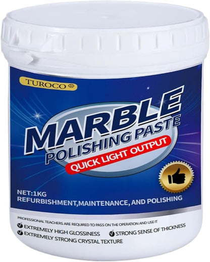 Marble Polishing Paste, Polishing Compound – Quartz Cleaner Countertop, Granite Cleaner & Marble Sealer and Protector,Polishing kit For Marble Countertops, Floors, Walls 2.2LB