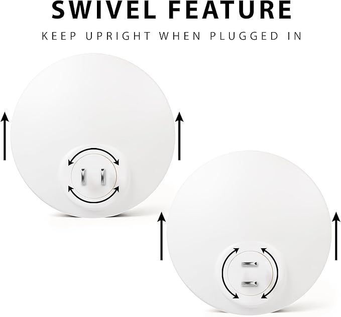 ScentSationals Circle Plug-In Air Freshener Unit - Fragrance Heater with 4 Strength Settings & Swivel Plug - Compatible with ScentSationals Fragrance Oil Refills (2 Pack)