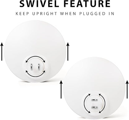 ScentSationals Circle Plug-In Air Freshener Unit - Fragrance Heater with 4 Strength Settings & Swivel Plug - Compatible with ScentSationals Fragrance Oil Refills (2 Pack)