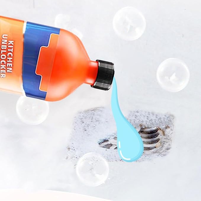 Pipeline Dredging Agent-Momeng Kitchen Unblocker, 2024 New Powerful Pipe Dredge Agent, Foaming Lemon Drain Cleaner, Sink Drain Cleaner for Kitchen Toilet (1)