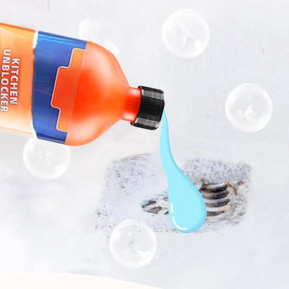 Pipeline Dredging Agent-Momeng Kitchen Unblocker, 2024 New Powerful Pipe Dredge Agent, Foaming Lemon Drain Cleaner, Sink Drain Cleaner for Kitchen Toilet (4)