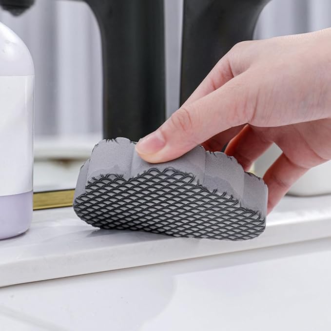 2pcs Kitchen Sponge Scrubbers Cloud Shape Pot Scrubber and Mirror Cleaner for Bathroom and Cookware Cleaning Home Washing Tool