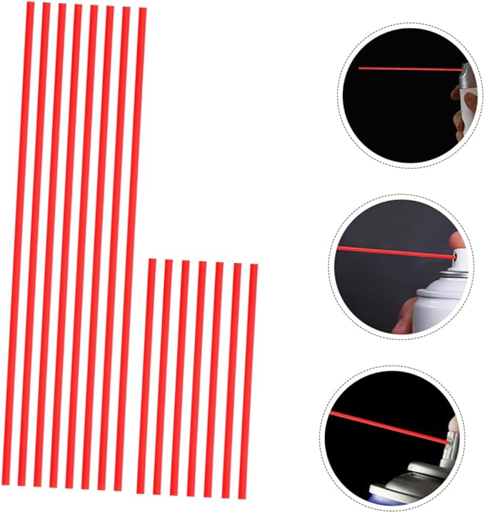 Uonlytech 40Pcs Convenient Spray Can Tubes with Long Nozzle Extensions for Rust Remover Lightweight Portable Plastic Spray Tube for Accurate Maintenance Access Hard to Reach