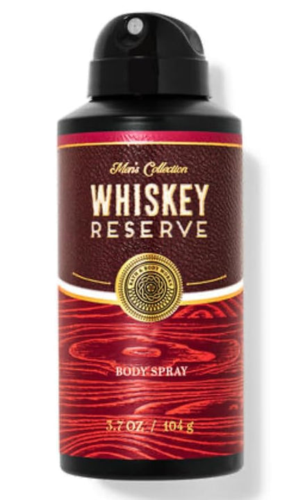 Bath & Body Works - Men's Collection - 3 Piece Bundle - Spray - Body Cream - Shower Gel and Diamond Soap (Whiskey Reserve)