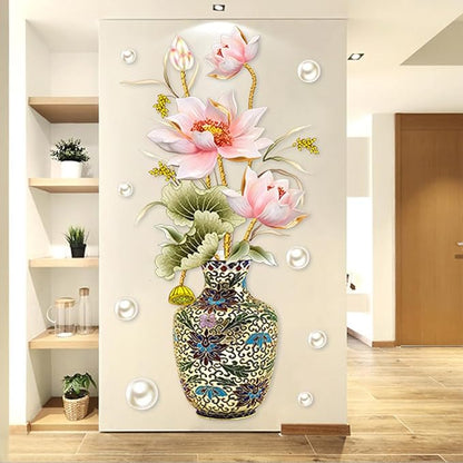 3D Wall Stickers DIY Flower Wall Decal Removable Waterproof Wall Art Decor for Bedroom Living Room Offices Home Decoration