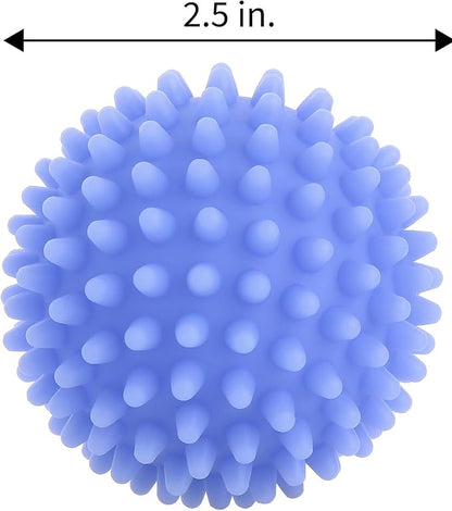Dryer Balls Laundry Reusable Dryer Balls Anti Static Dryer Drying Balls for Laundry Clothes Fabrics Reduce Wrinkles 2.5 in (Set of 6) (Royal Blue, Light Pink, Purple)