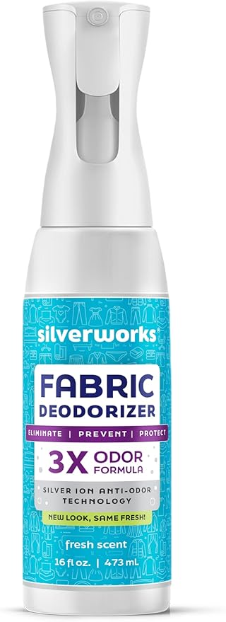 Fabric Spray Odor Eliminator For Home - Powerful, Natural Silver Ion Deodorizing Technology - Clothes, Furniture And Couch Deodorizer Odor Eliminator And Refresher Spray -16.9oz