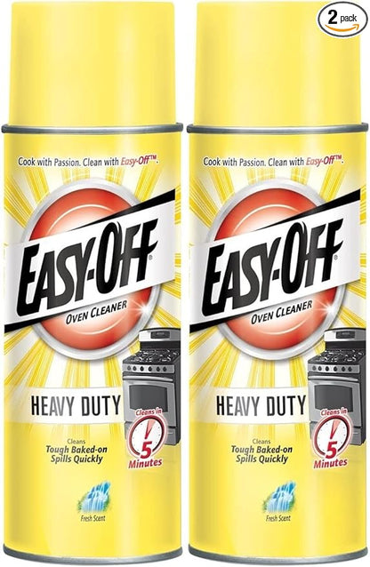 Easy-Off Heavy Duty Oven Cleaner, Regular Scent 14.5 oz Can - Pack of 2