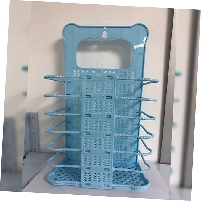 Luxshiny Plastic Laundry Baskets Wall Mount Storage Organizer Collapsible Bucket
