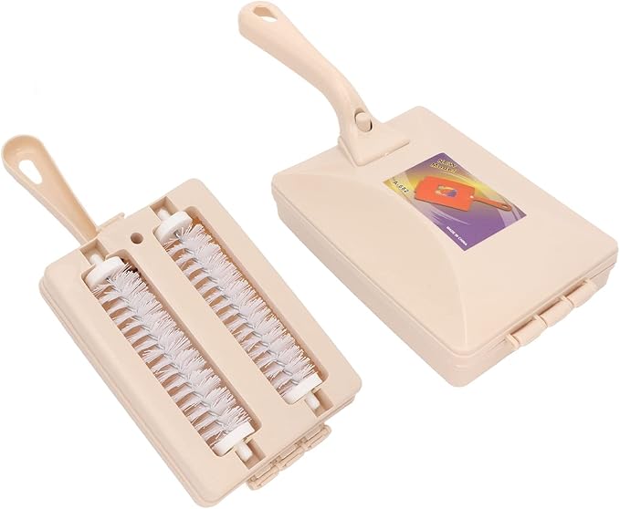 Carpet Debris Brush Carpet Brush,Handheld Carpet Table Double Roller Brush Head Carpet Table Brush Pet Hair Cleaning Brush Collector Brush