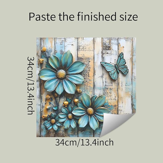 3D Wall Stickers DIY Flower Wall Decal Removable Waterproof Wall Art Decor for Bedroom Living Room Offices Home Decoration (Relief Flower)
