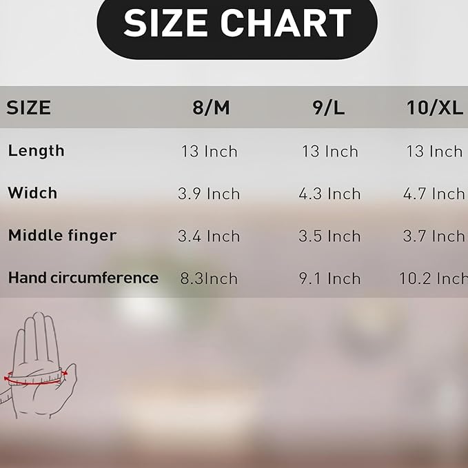 HANDLANDY Chemical Gloves, Heavy Duty Cleaning Gloves