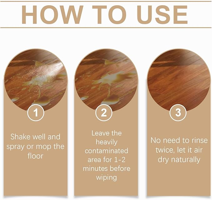 Multi-Surface Floor Cleaning Solution – Citric Acid Formula, Easily Breaks Down Daily Grease, Safe for Wood, Tile & Stone, No Rinse Needed – 237ml / 8 fl oz