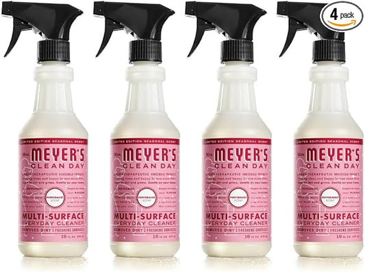 Mrs. MEYER'S Multi-Surface Cleaner, Peppermint, 16 OZ (Pack of 4)