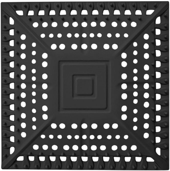Shower Drain Hair Catcher Square Shape Silicone Sink Filter Hair Up Waste Catcher Kitchen Bathroom Accessory Silicone Floor Drain Cover