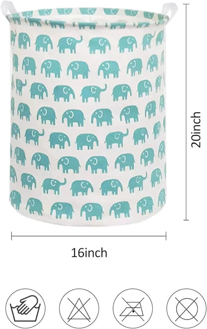 Collapsible Laundry Basket in Bedroom Waterproof Laundry Hamper in Bathroom Large Laundry Bag in College Dormitory Cloakroom Livingroom Nursery Organizer Toy Bin