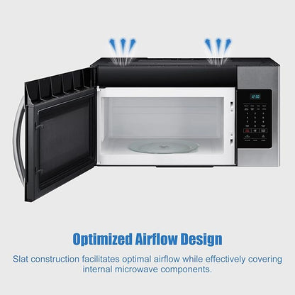 MDX61912701 Microwave Vent Grille Replacement Compatible with LG Microwave Parts，Replaces Microwave Vent kit Parts AP5202555, 2119394, AH3535252, EA3535252, Come with 2pc Microwave Filter 5230W1A003A