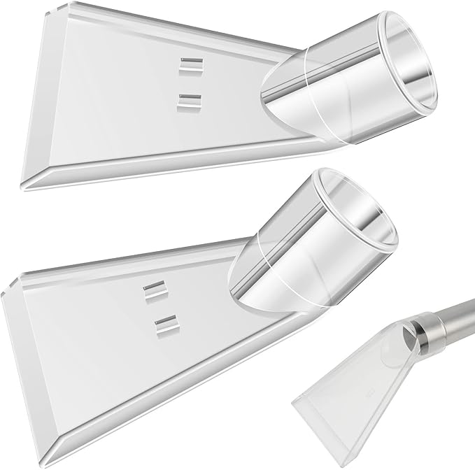 2Pcs Carpet Vac Extractor Attachment Tool Portable Vacuum Cleaner Brush Head Extraction Nozzle Shatter Proof Sofa Carpet Cleaning Nozzle Transparent Vacuum Cleaner Parts for Vacuum Cleaners