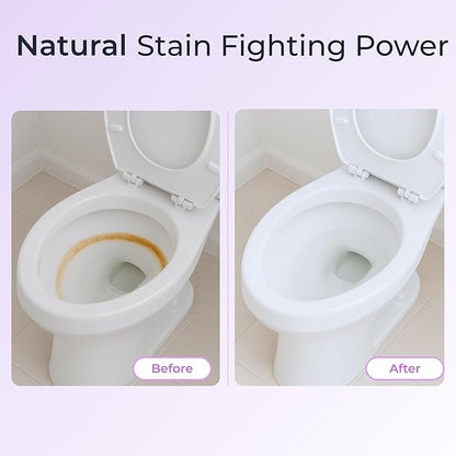 SplaShh 5 in 1 Foaming Toilet Bowl Cleaner, 30 Powder Packets, Fresh Citrus Scent, No Harsh Chemicals, Easy Clean, Replaces Sprays, Pods & Tablets, Stain & Odor Remover, Convenient Pouches