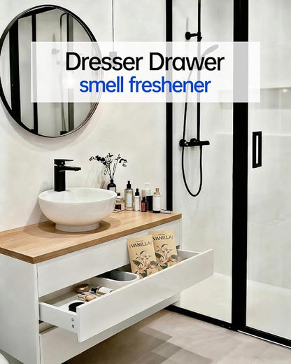 12 Packs Vanilla Potpourri Scented Sachets for Drawers and Closets，【Deodorizer for Stagnant Air】Odor Eliminator，hanging Paper Air Fresheners for Clothes Long Lasting