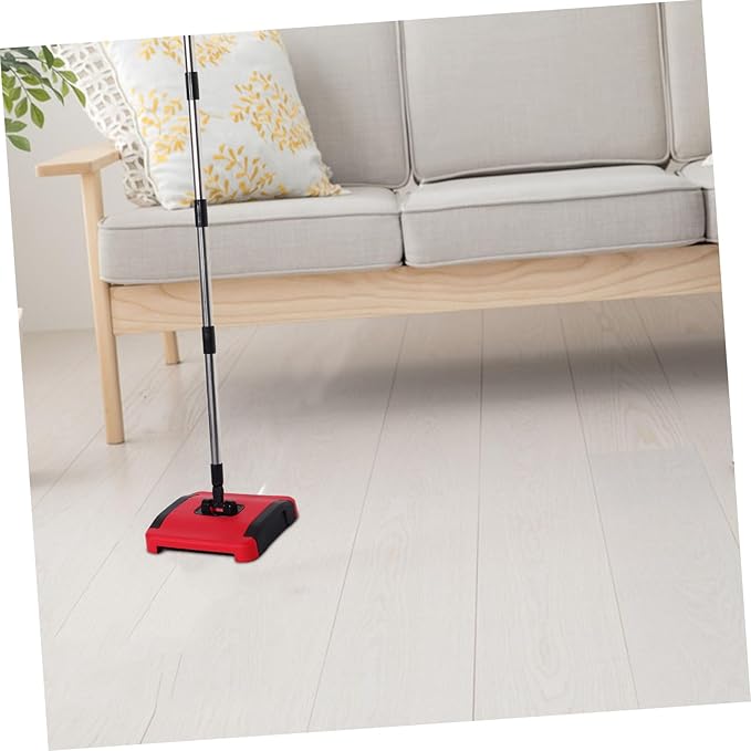 Cabilock Handheld Carpet Sweeper with Adjustable Handle Portable PET Hair and Dust Cleaner Manual Non-Electric Rug Roller Brush for Home and Office Cleaning