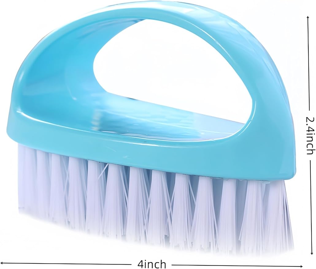 2Pack Heavy Duty Scrubbing Brushes, Stiff Nylon Bristles Scrubber Cleaner Brush Multi-Purpose Cleaning Brush, Durable Small Cleaning Brush for Bathroom/Sink/Kitchen/Bathtub/Floor