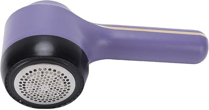 Sorandy Fabric Shaver, Electric Lint Remover Rechargeable with 3 Speeds, Digital Display 6 Leaf Blades Portable Sweater Defuzzer, Ideal for Clothes, Furniture, Sweater & Blanket (Purple)