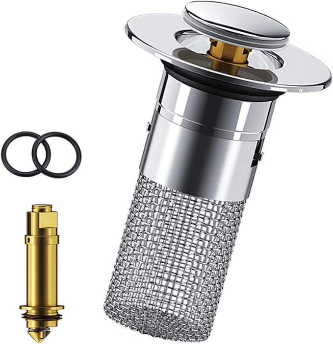 Drain Drain Plug Sink With Hair Strainer Popup Drain Strainer OUniversal Compatibility For Bathroom Sinks