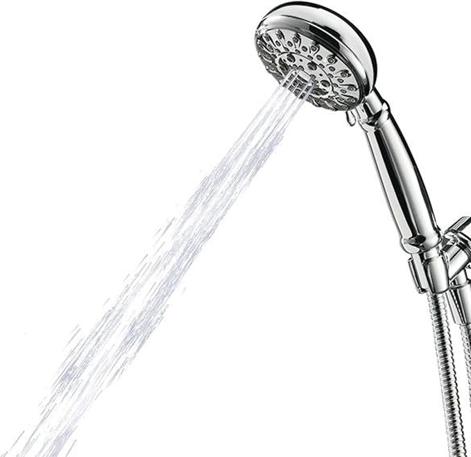 Moen Banbury Chrome 5-Spray Hand Shower with Hose and Bracket, 4-Inch Diameter, 23046
