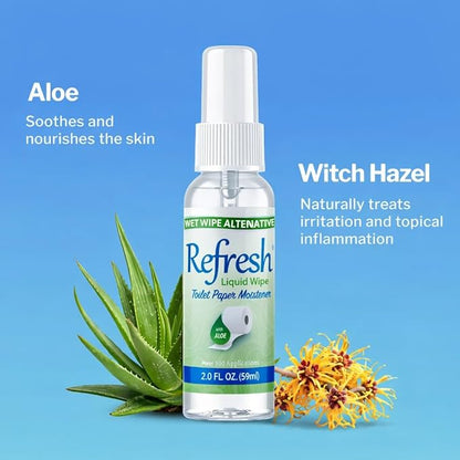 Refresh Liquid Wipe: Toilet Paper Spray (Original Spray, 2 Fl Oz (3 Pack))