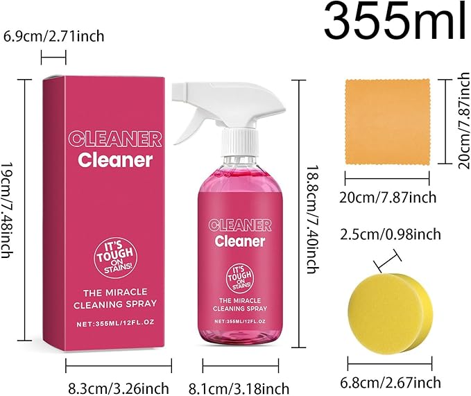 Kitchen Cleaning Spray – Oil Stain Remover, Stove Cleaner, Household Decontamination Agent | Fast-Acting Grease Dissolver, Powerful Formula for Home Cooking Surfaces and Appliances