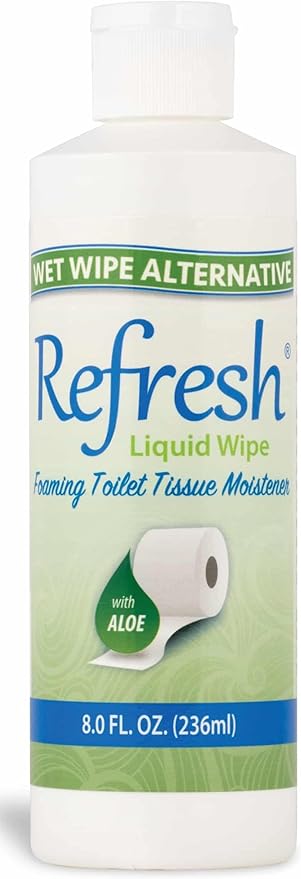 Refresh Liquid Wipe: Toilet Paper Foam (Original Refill, 8 Fl Oz (1 Pack)