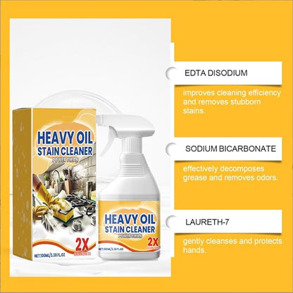 Kitchen Cabinet Cleaners and Polishers, All Purpose Kitchen Heavy Oil Cleaning Agent, Multi-effect Powerful Kitchen Heavy Grease Cleaner for Pots and Pans, Countertops (1pcs)