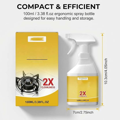 Drkicsy 3 Packs Kitchen Heavy Oil Cleaner Spray, Oven Cleaner Heavy Oil Stain Cleaner Kitchen Degreaser, All Purpose Heavy Duty Oil Cleaning Agent Foam Cleaner for Countertops and Appliances
