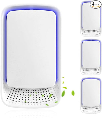 4Pack Plug In Air Ionizers for Home,Negative Ion Air Purifier -Plug In Air Freshener for Home, Office, Bathroom and Living Room,Portable Ion Air Purifiers Odor,Pets Smell (4)