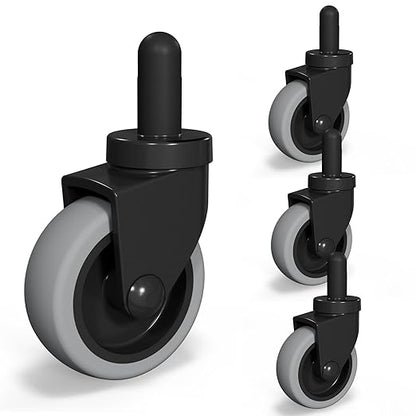 AAGUT Mop Bucket Wheels Replacement 3", Non-Marking TPR Castors Compatible with Rubbermaid Models 7570-L2, 7571,7580,7581,7582 7583, Set of 4