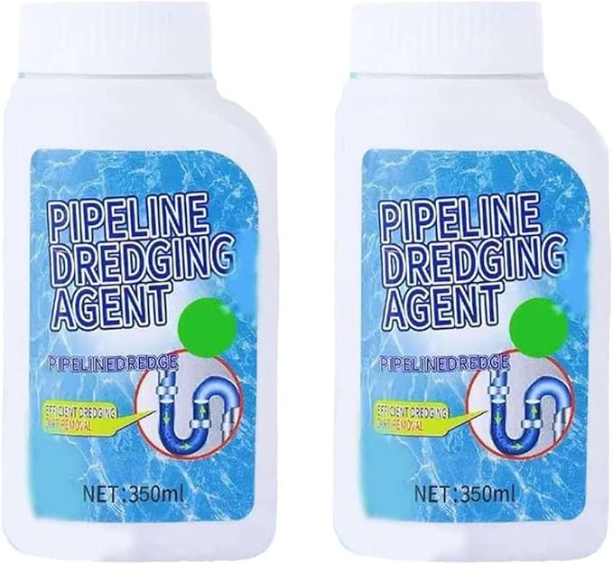 Wmool Pipeline Dredging Agent, Powerful Pipe Dredging Agent, Drain Clog Remover, Unclog Toilet Clog And Kitchen Sink Pipe Unblocker Powder, Quick Cleaning Drain Toilet Cleaner Tool