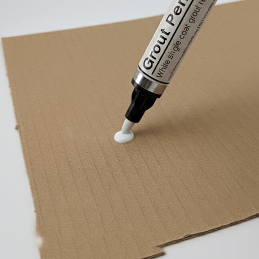 Grout Pen Twin Pack | White | 2 x 7ml/0.24 fl oz | Make the Appearance of Grout Cleaner