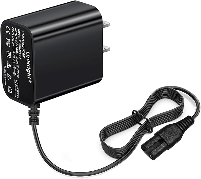 UpBright 2-Prong 9V AC/DC Adapter Compatible with LABIGO LA1 Pro LA1Pro Model KS-2619 KS2619 7.4V 2500mAh Li-ion Battery Electric Spin Scrubber Cordless Cleaning FD DK10-090-0650 Power Supply Charger