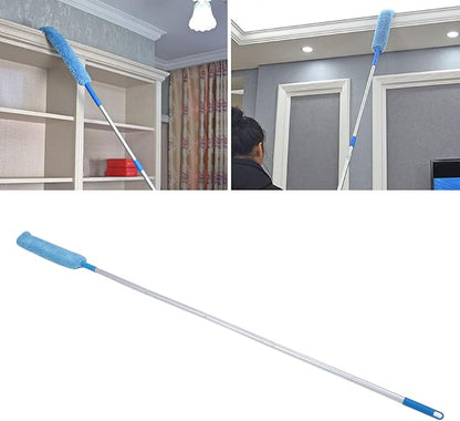 Ceiling Fan Duster Extendable Duster with Long Handle, Bendable Dust Removal Tool Multipurpose Soft Fleece Duster for High Ceiling Blinds Furniture Cracks Corner