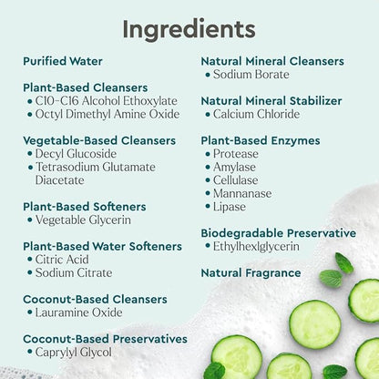 Puracy Pet Stain and Odor Remover - Enzyme Cleaner for Dog & Cat Urine and Poop on Carpet, Professional Pet Carpet Stain Remover, Cucumber & Mint, 25oz