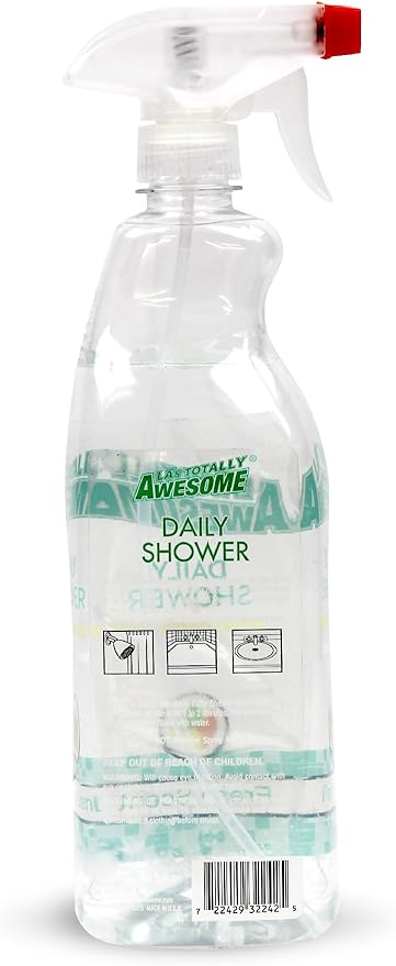 La's Totally Awesome Daily Shower Cleaner Spray, For Showers, Tubs and more, Plant-Derived Formula, 32 Fl Oz (Pack of 3)