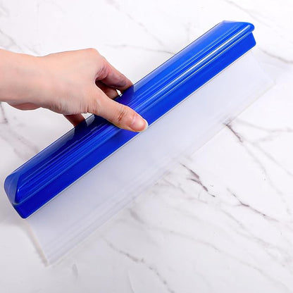 6 Pack 12” Silicone Car Drying Squeegee, 3-Layer T-Bar Water Blade Professional Automotive Water Wiper, Wash Cleaner Wiper for Car Window Glass Bathroom