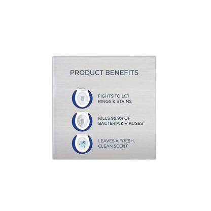 Lysol Bleach Toilet Bowl Cleaner, 216oz (9X24oz), 10X Cleaning Power