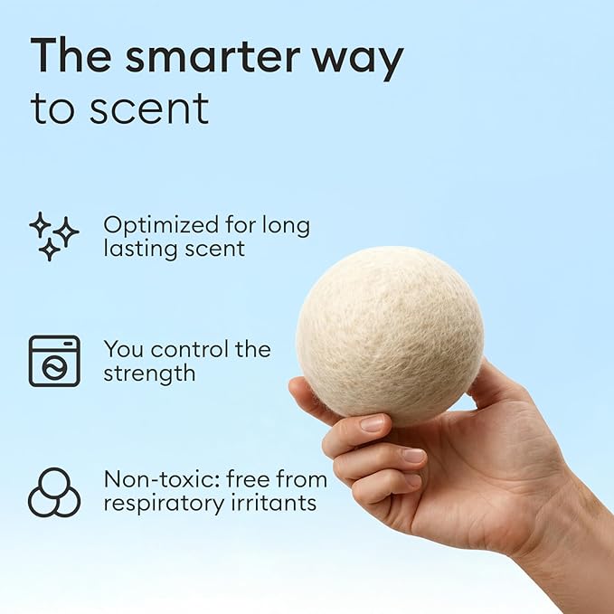 Vove Signature Scent Drops, Magnolia Bergamot Cedar - Laundry Fragrance Oil with Glass Dropper, Scent Booster, Pairs with Dryer Balls, Hypoallergenic, Biodegradable Musk, FSC-Certified Packaging