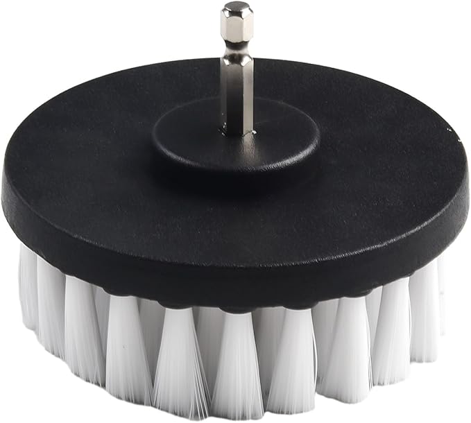 4 Inch Power Drill Brush for Carpet Leather Furniture Upholstery Cleaning Kitchen Bathroom Shower Car Tires Glass Cordless Drill Attachment