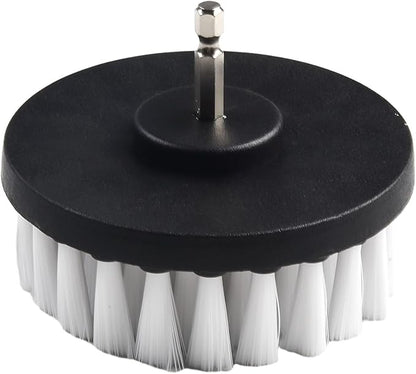 4 Inch Power Drill Brush for Carpet Leather Furniture Upholstery Cleaning Kitchen Bathroom Shower Car Tires Glass Cordless Drill Attachment