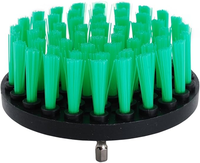 HIFROM Drill Brush - 4 inch Power Drill Attachment Medium Duty Scrubbing Stiffness Scrub Cleaning Brush for Bathroom Surfaces Tile Grout Showers Hard Water Stains Rust Mineral Marble Grout