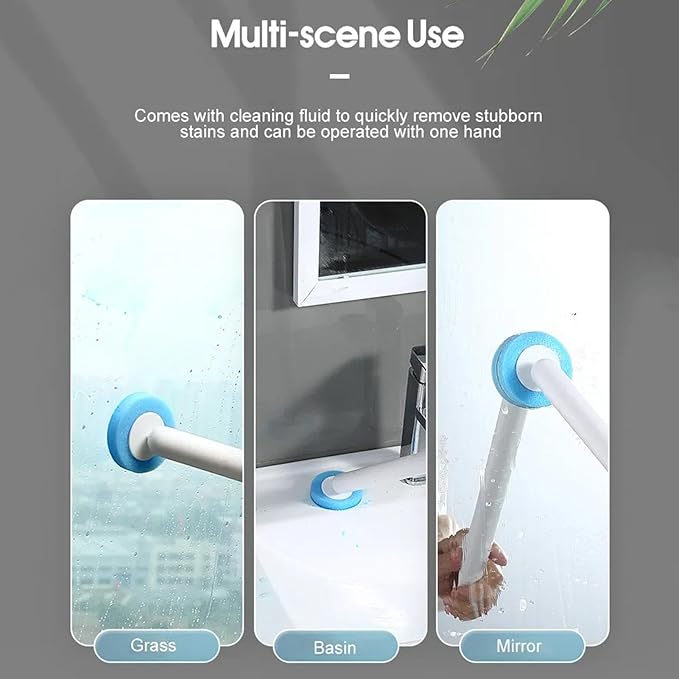Toilet Cleaner Brush - Toilet Bowl Brush, Toilet Brush for Wall | Deep Clean Toilet Bowl Scrubber, dureble Bristles Ergonomic Handle Compact Design, Bathroom Cleaning Tool, Hygienic Storage Solution